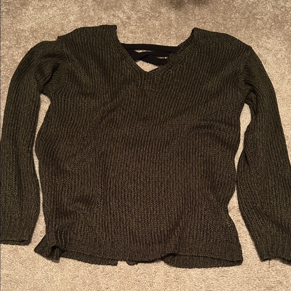 Cozy Olive Sweater